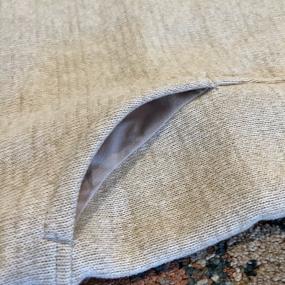 prAna Tri Thermal Threads Women's Tunic Cream Cowl Neck Sweater - Picture 6 of 13